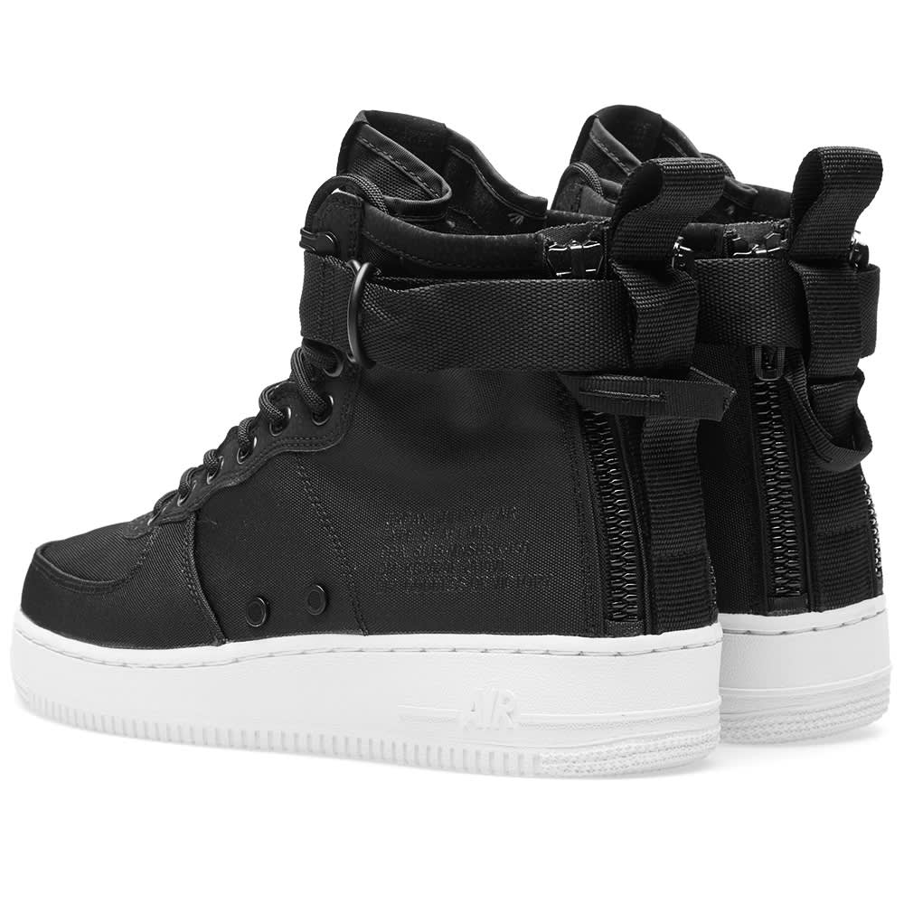 nike sf air force 1 mid black anthracite white