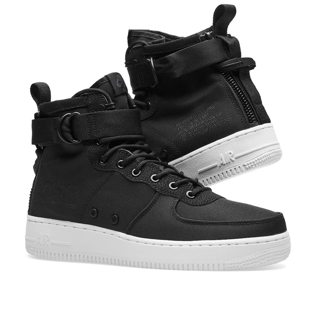 nike sf air force 1 black white