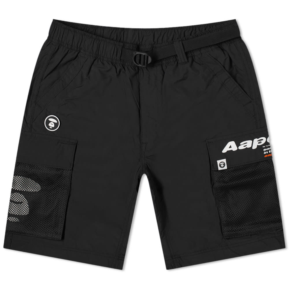 AAPE Print Pocket Cargo Short Black | END. (US)