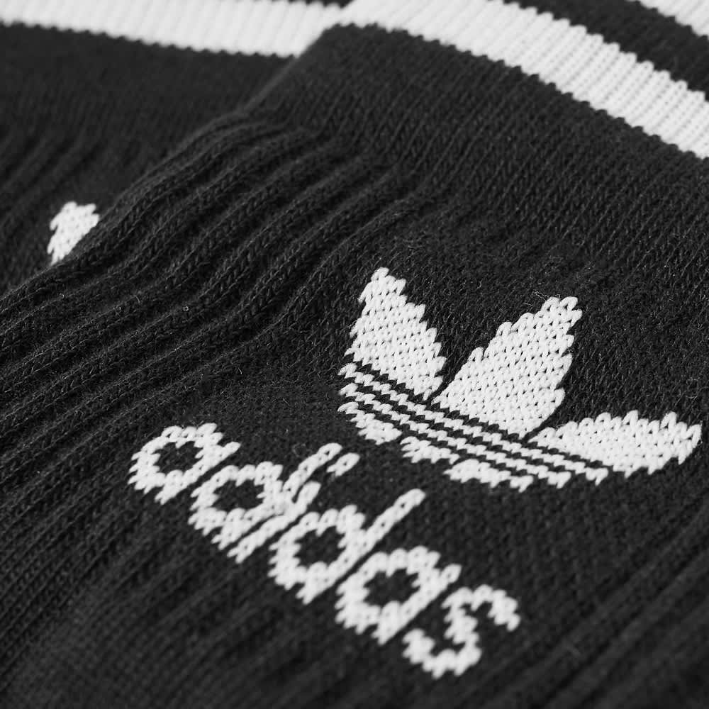 Adidas Mid Cut Crew Sock 3 Pack Black & White END. (US)