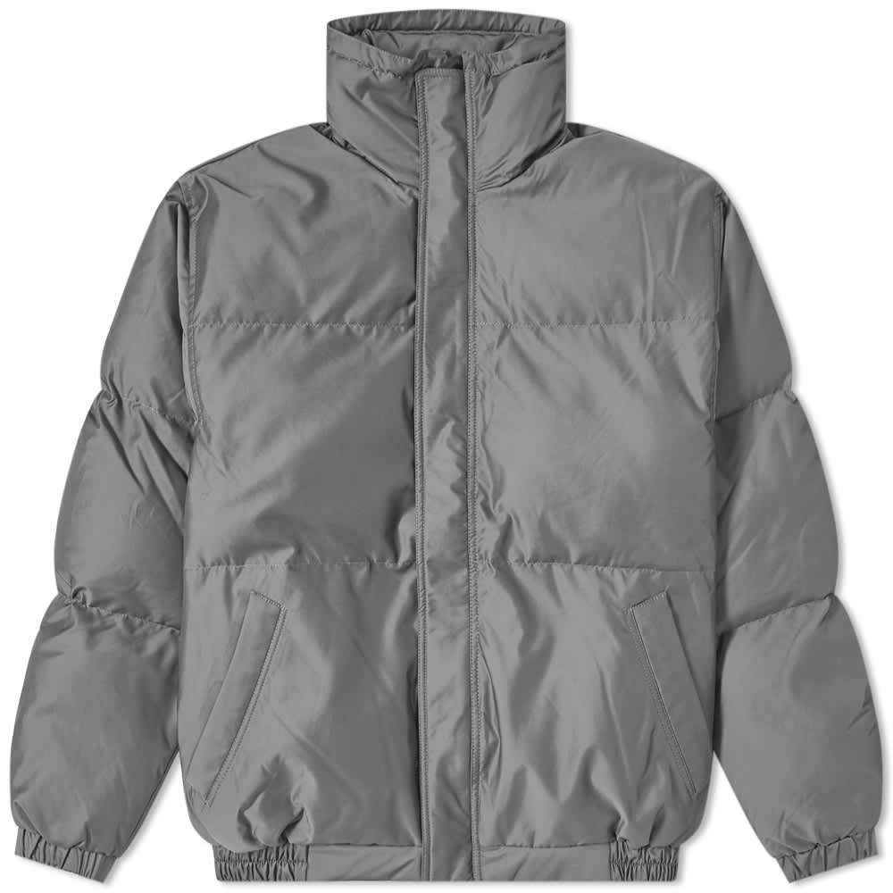 Fear of God ESSENTIALS Puffer Jacket Silver Reflective END. (US)