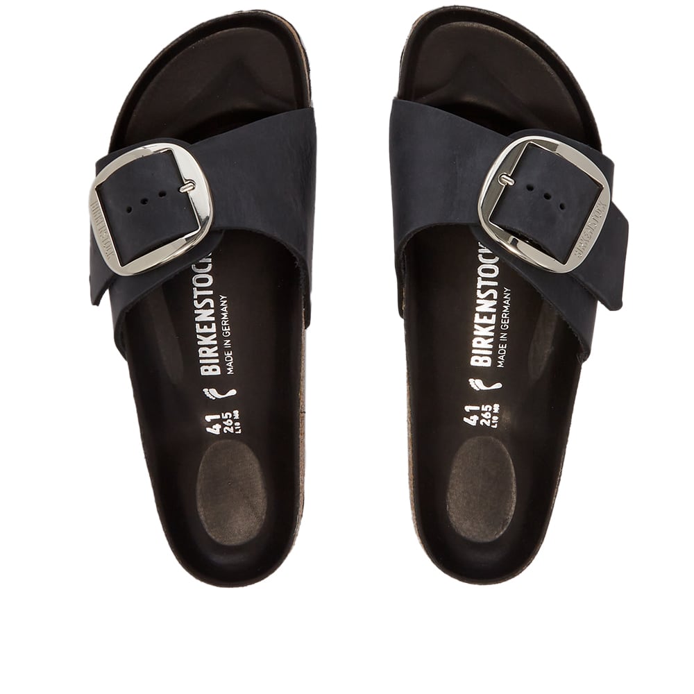 birkenstock madrid big buckle zwart