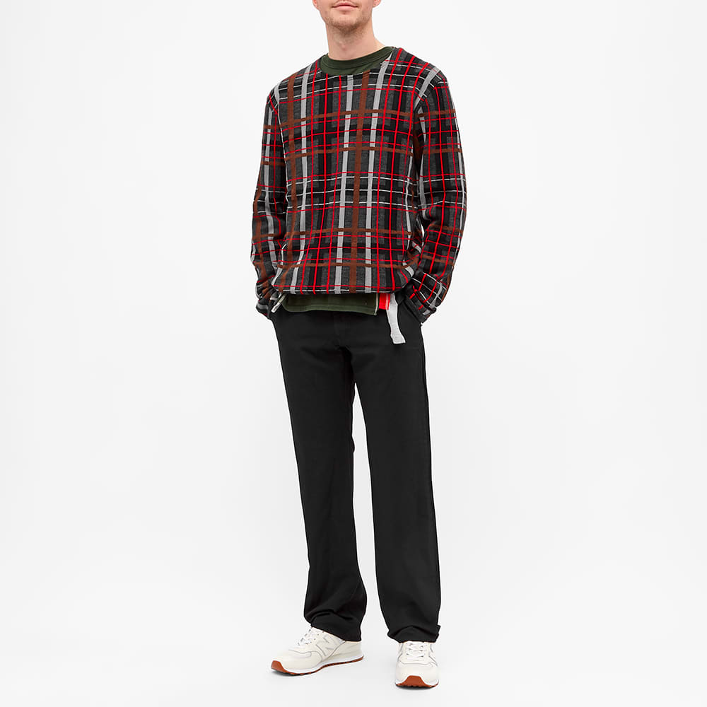 Comme des Garcons Homme Plus Plaid Crew Knit Grey | END. (Global)