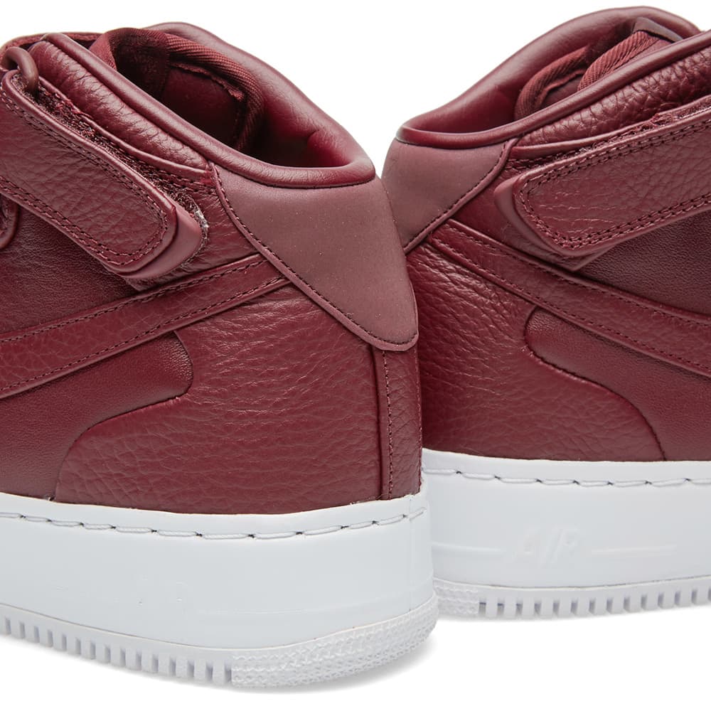 air force 1 maroon and white