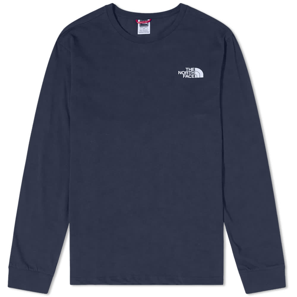 the north face long sleeve simple dome tee