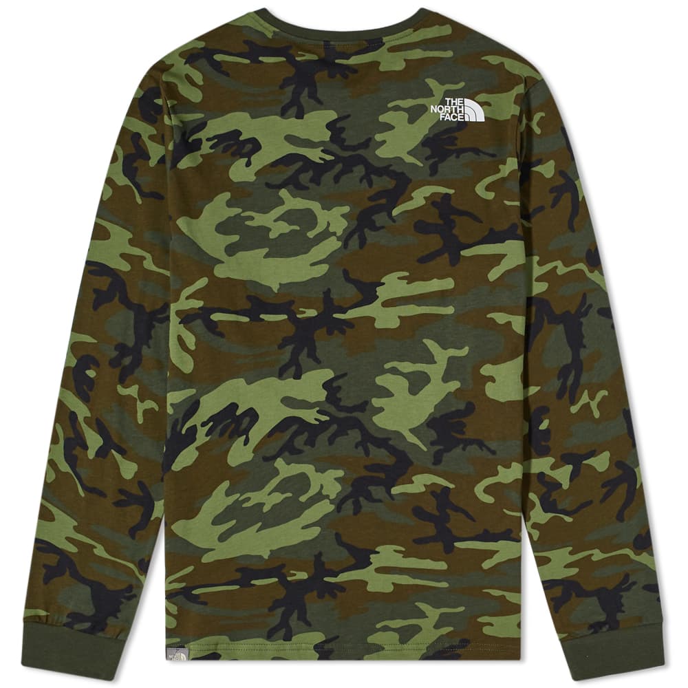 the north face long sleeve simple dome tee