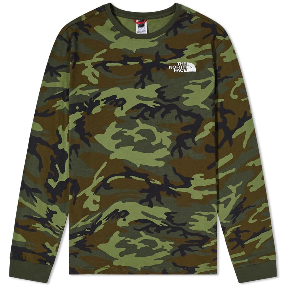 the north face long sleeve simple dome tee