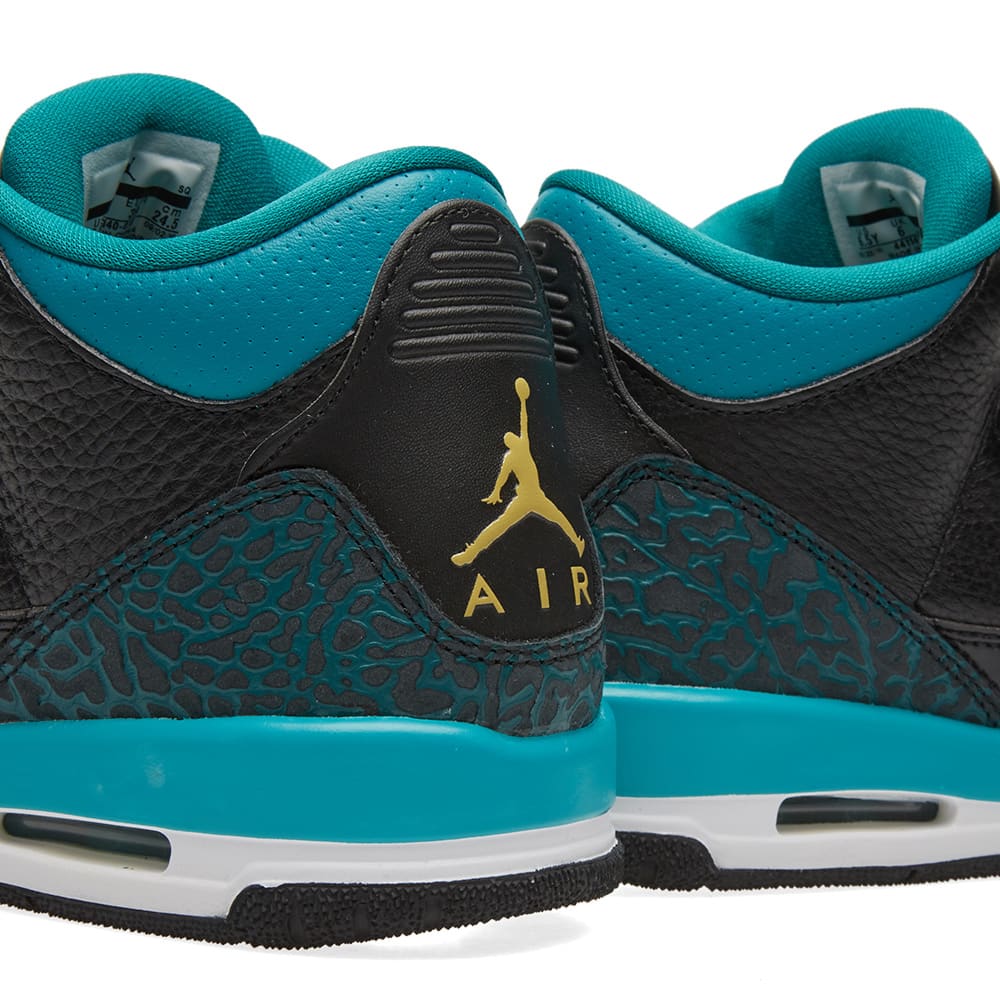 jordan 3 black and yellow