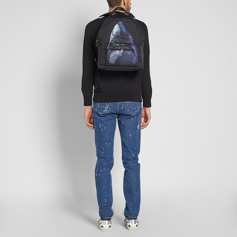 Givenchy Shark Print Cordura Backpack Black Multi END. (US)