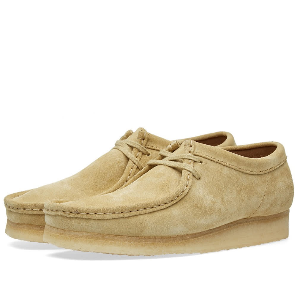 clarks wallabees maple suede