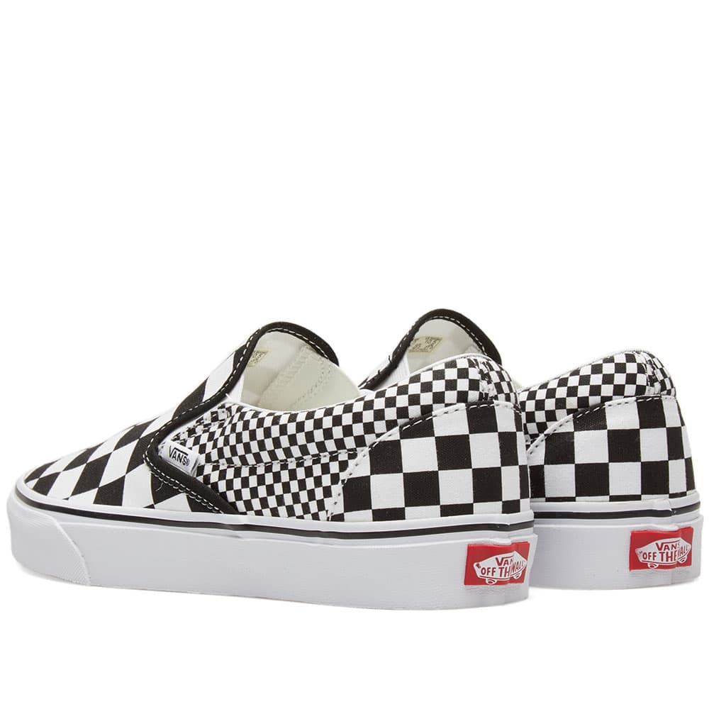 Vans slip on black white classic clearance