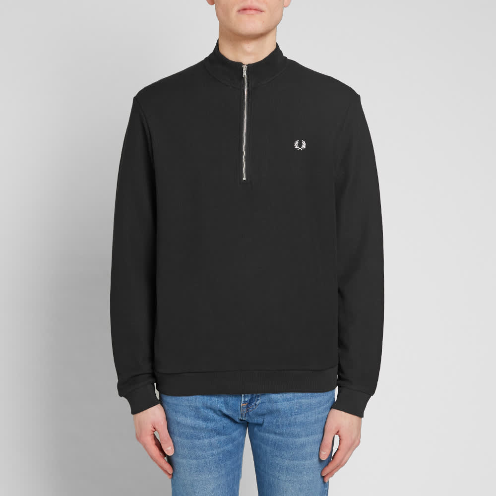 polar zip pique shirt