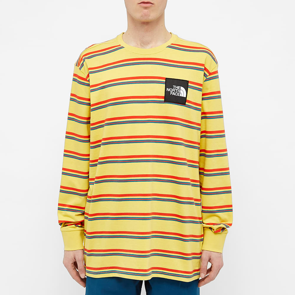 north face stripe mix t shirt