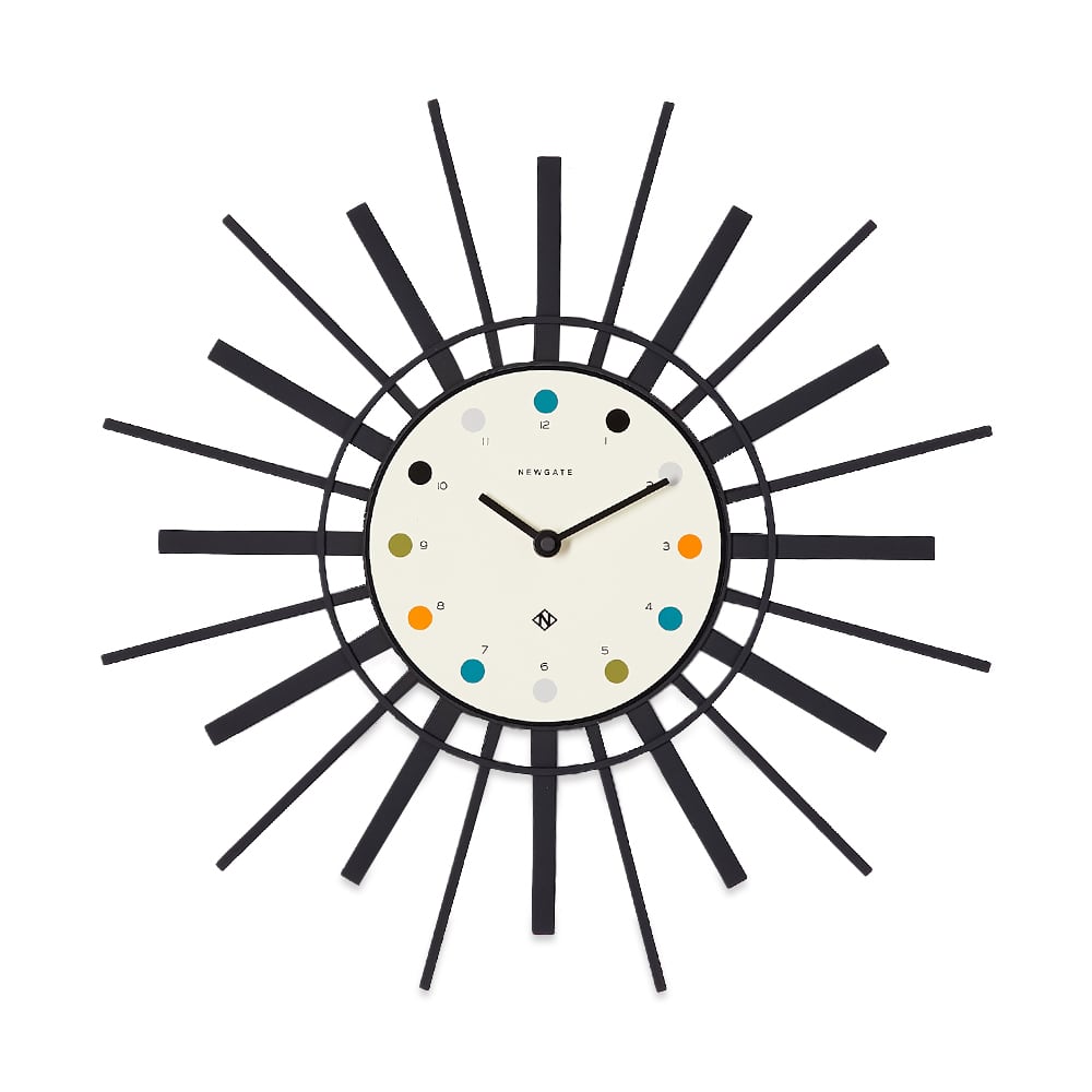 Newgate Clocks Stingray Wall Clock Black END. (AU)