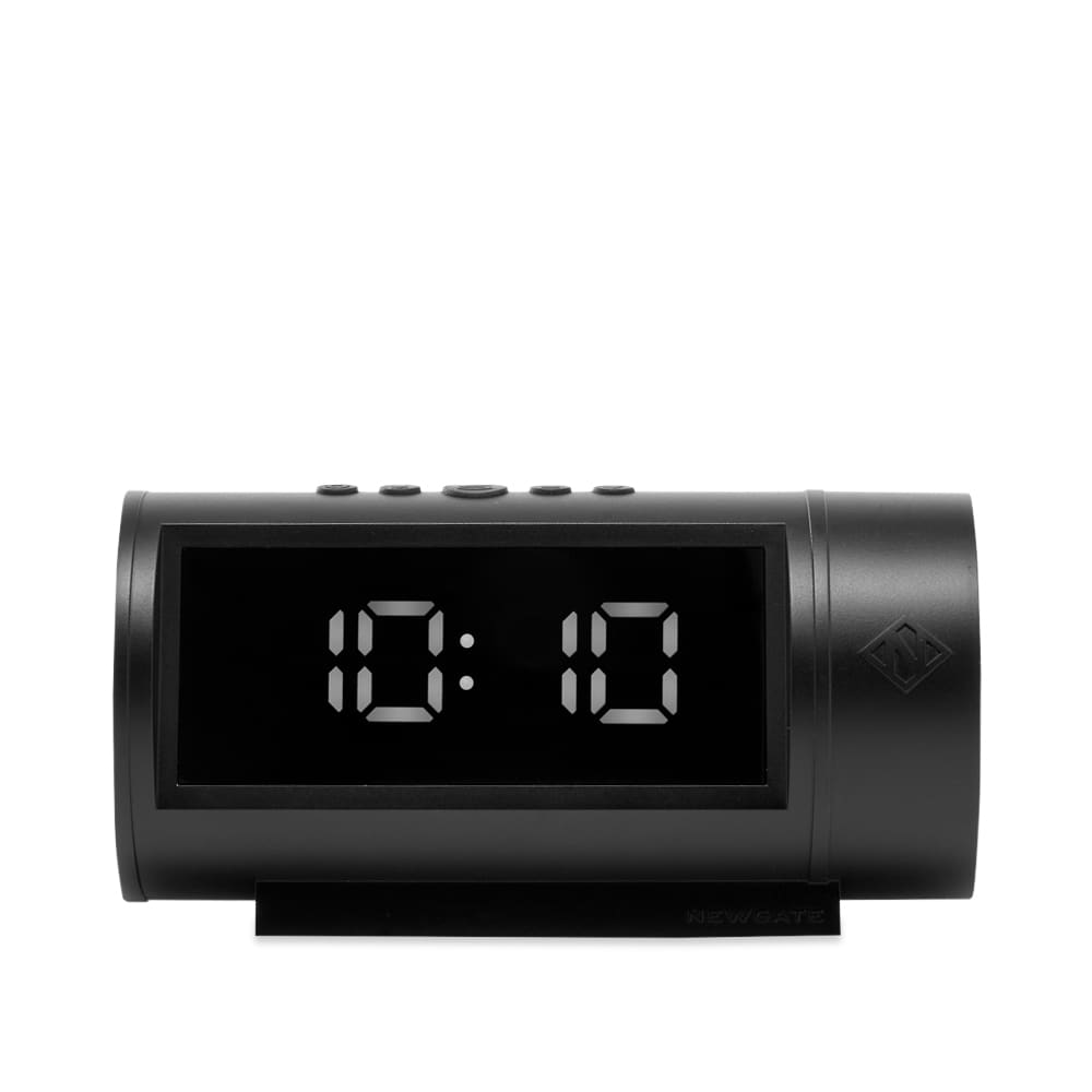 Newgate Clocks Pil LCD Digital Alarm Clock Black END.