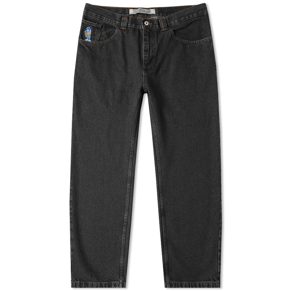 polar skate co 93 work pants washed black