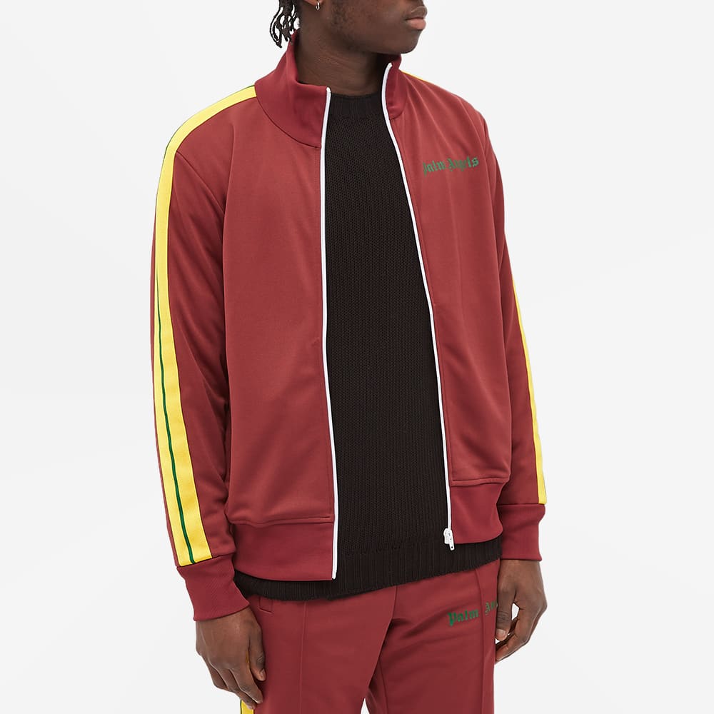 Palm Angels College Track Jacket Burgundy & Yellow END. (TW)