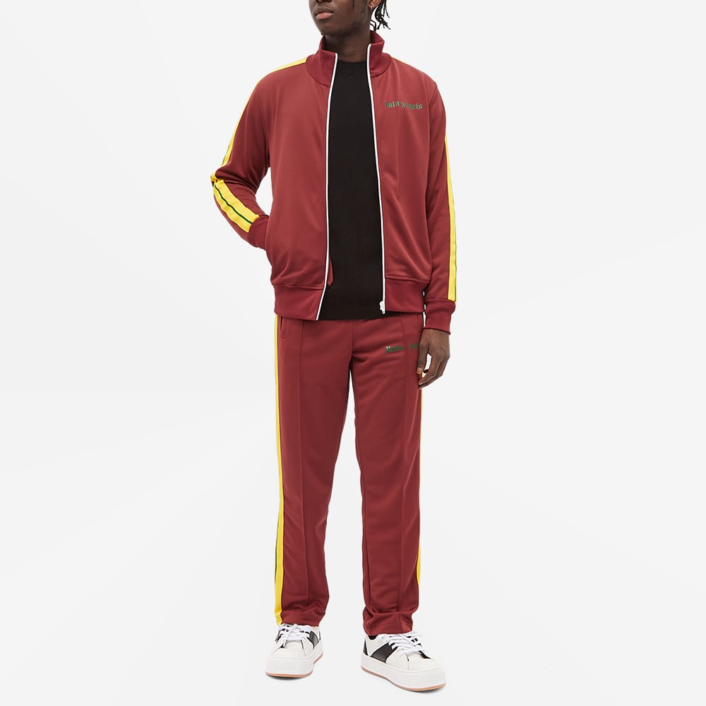 Palm Angels College Track Jacket Burgundy & Yellow END. (JP)