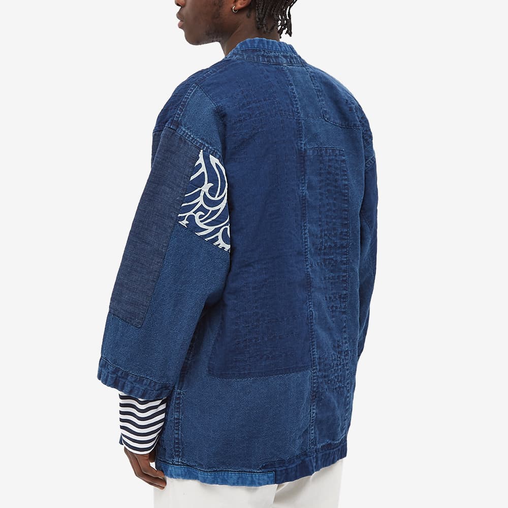 Blue Blue Japan Patchwork "Haori" Kimono Jacket One END. (JP)