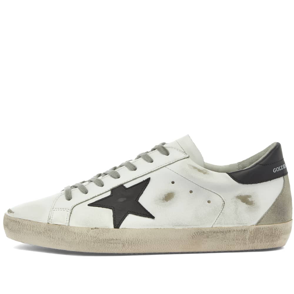superstar sneakers in white and black