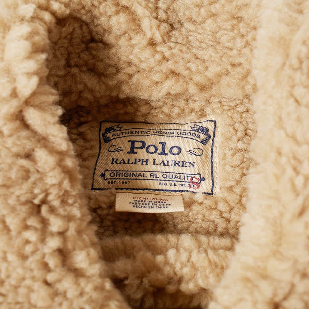 polo ralph lauren sherpa denim trucker jacket