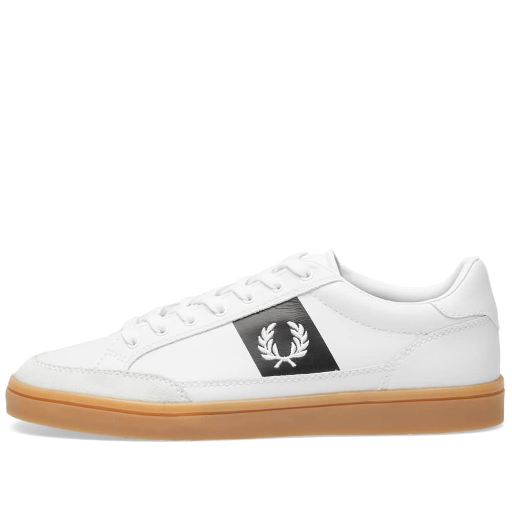 fred perry deuce leather white