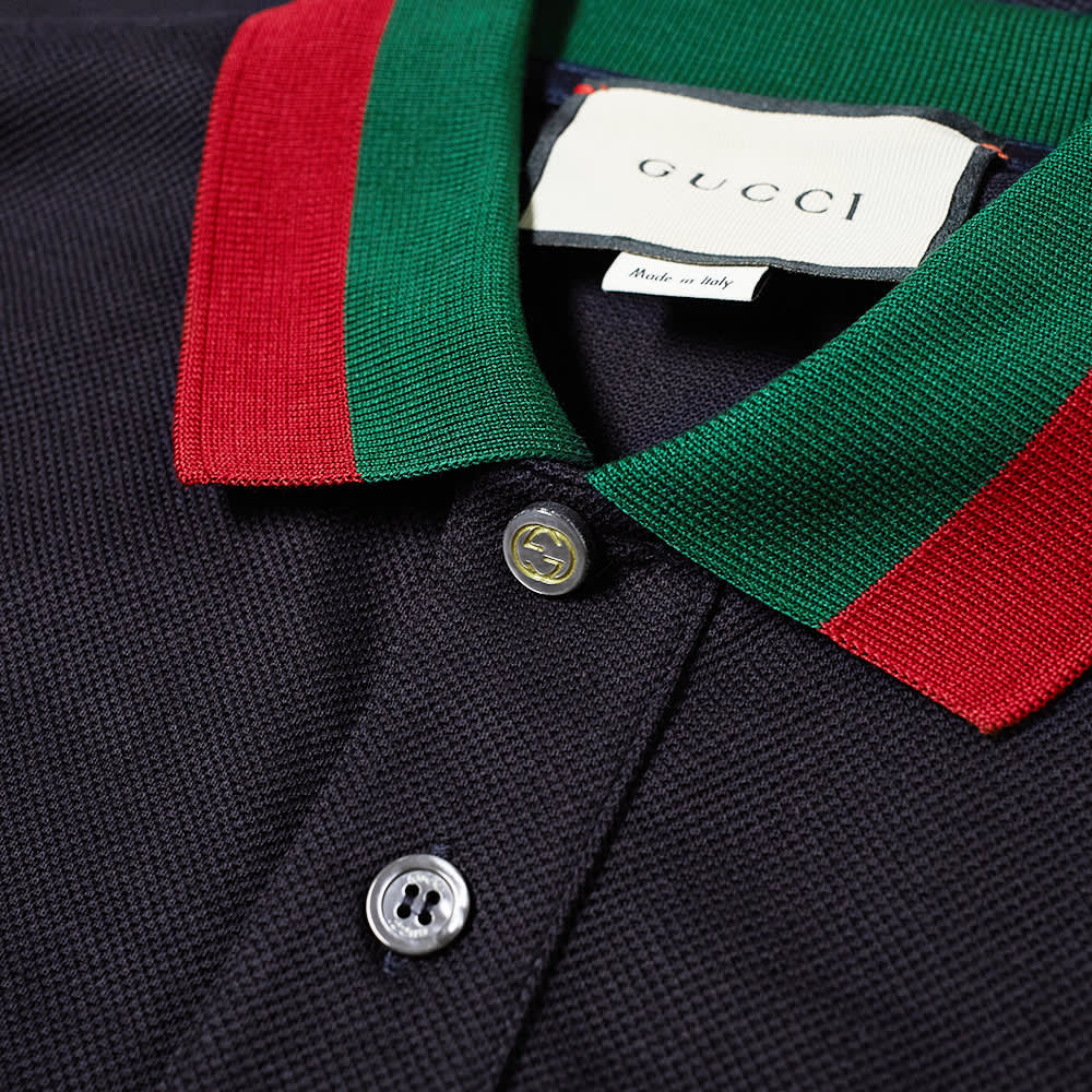 gucci collar polo