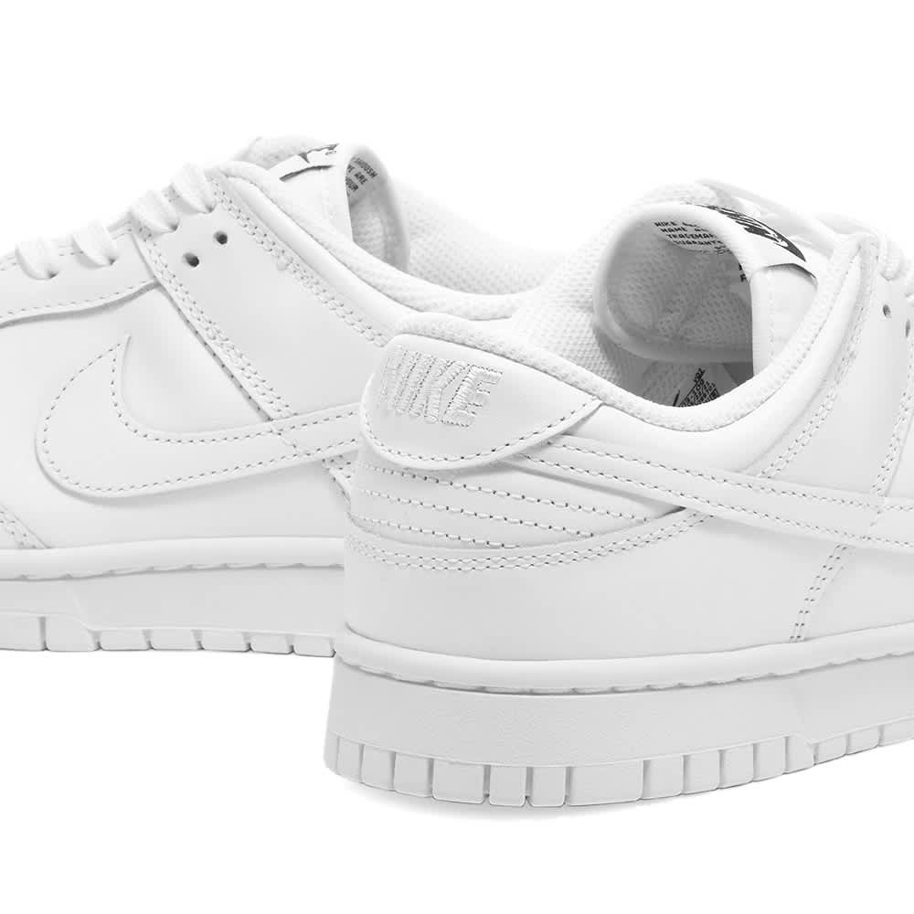 dunk low total white