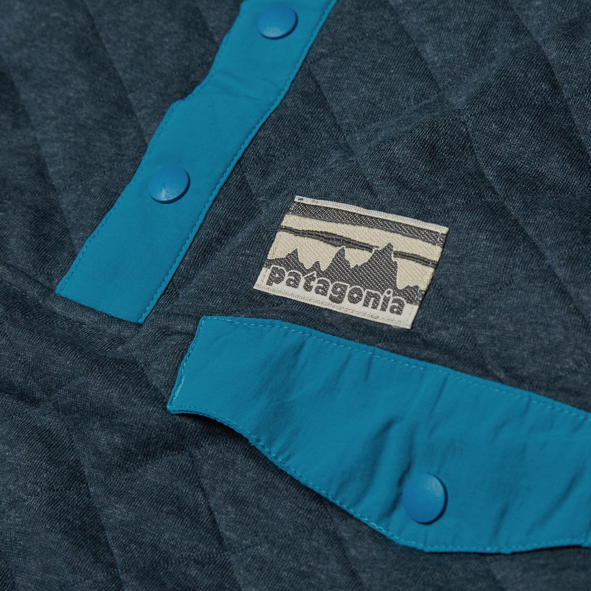 Patagonia Quilted SnapT Pullover Smoulder Blue END.