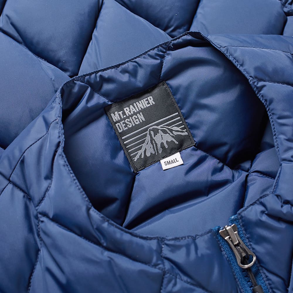 Mt. Rainier Design Zip Quilt Down Vest Indigo END. (US)