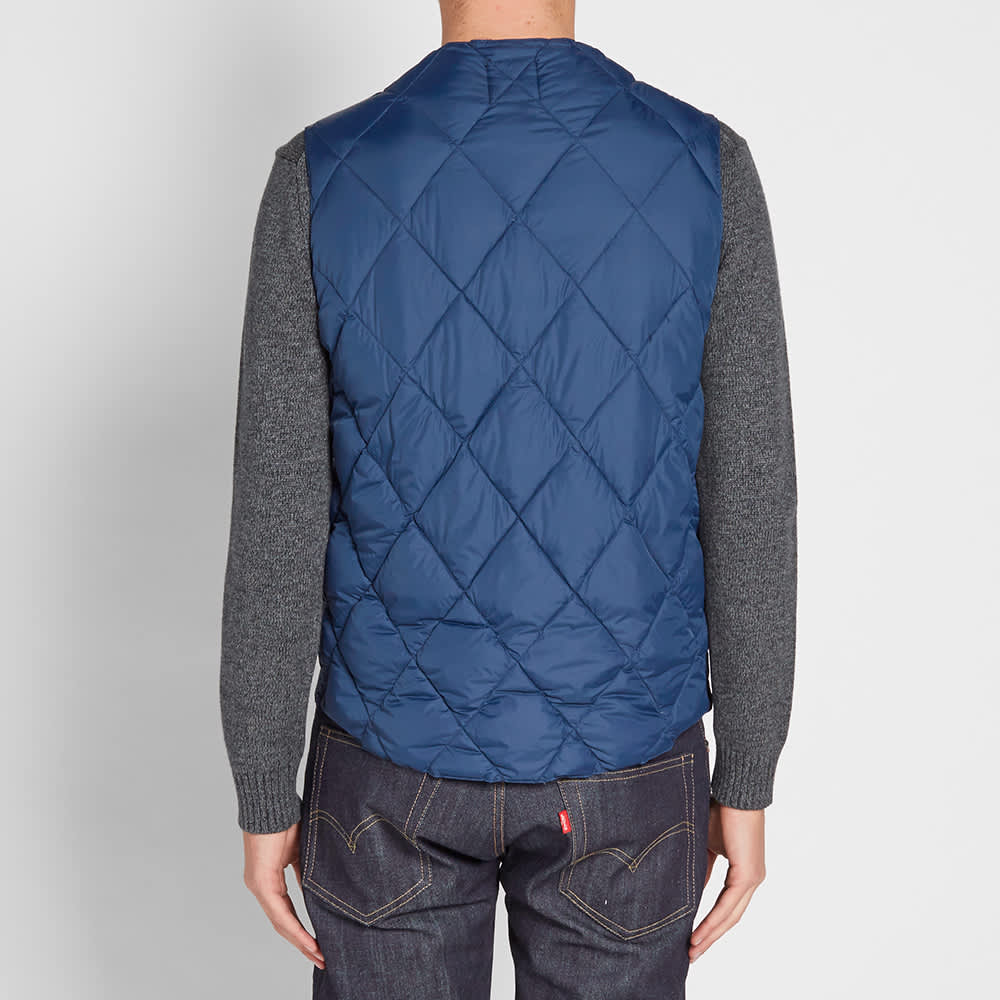 Mt. Rainier Design Zip Quilt Down Vest Indigo END. (US)