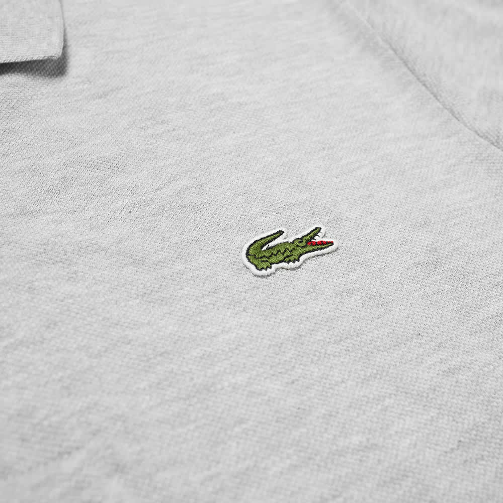 Lacoste Long Sleeve Marl Pique Polo Silver | END. (UK)