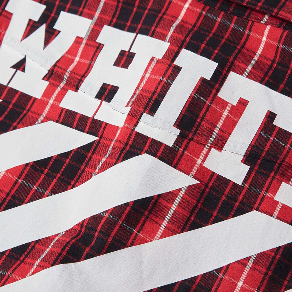 off white black flannel