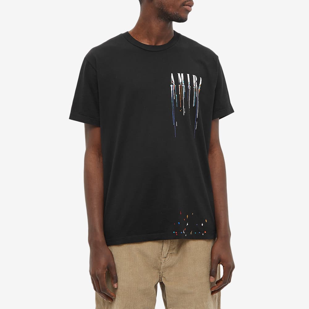 AMIRI Paint Drip Core Logo Tee Black END.