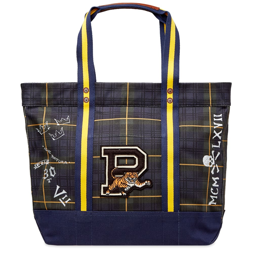ralph lauren tartan handbag