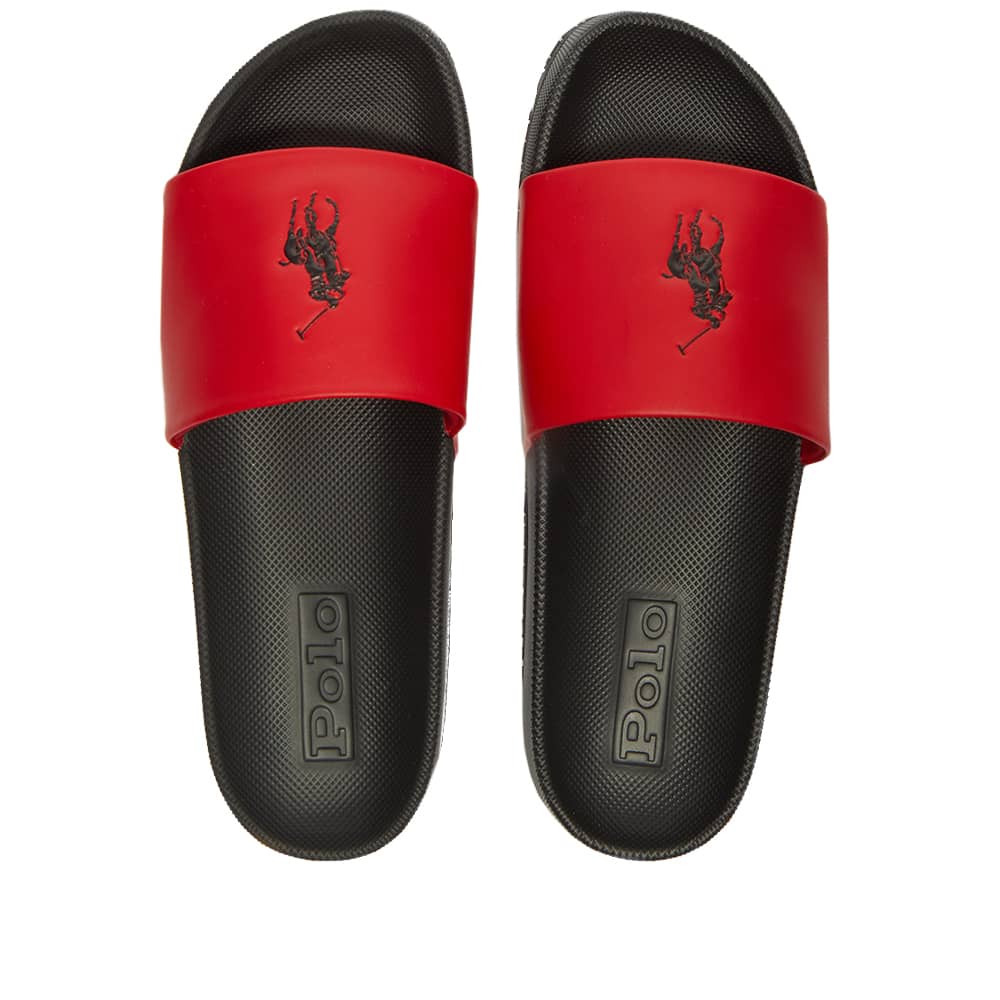 ralph lauren cayson sliders black