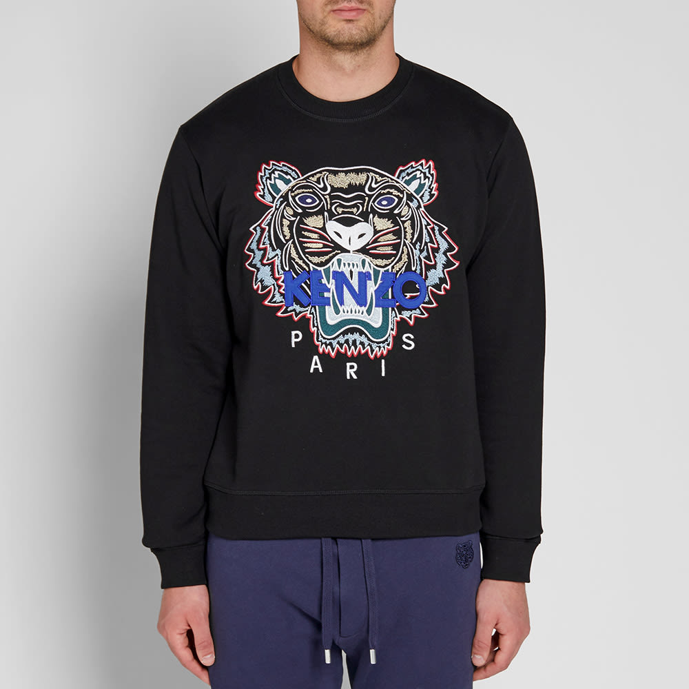 Kenzo Tiger Embroidered Sweat Black 