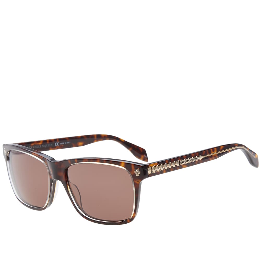 Alexander McQueen AM0025S Sunglasses Havana & Brown END. (UK)
