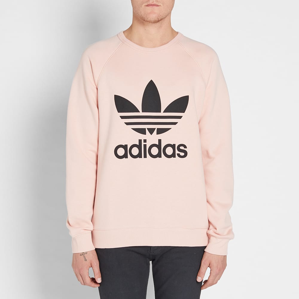 Adidas Original Trefoil Crew Sweat Vapour Pink | END. (US)