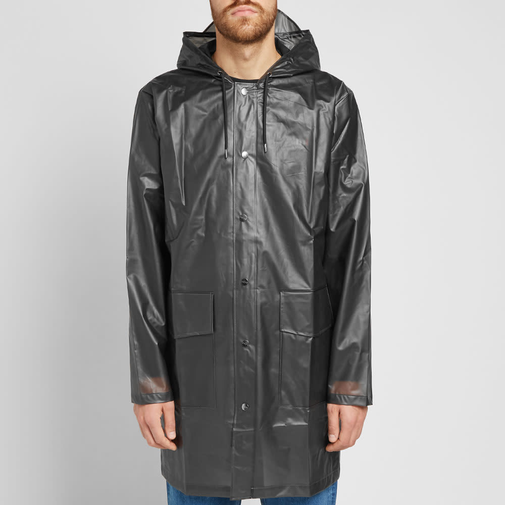 rains hooded puffer coat