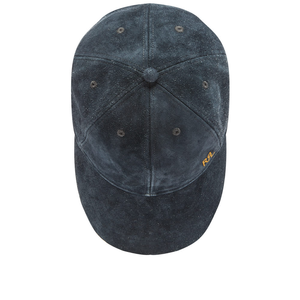 RRL Suede Roughout Baseball Cap Indigo END.