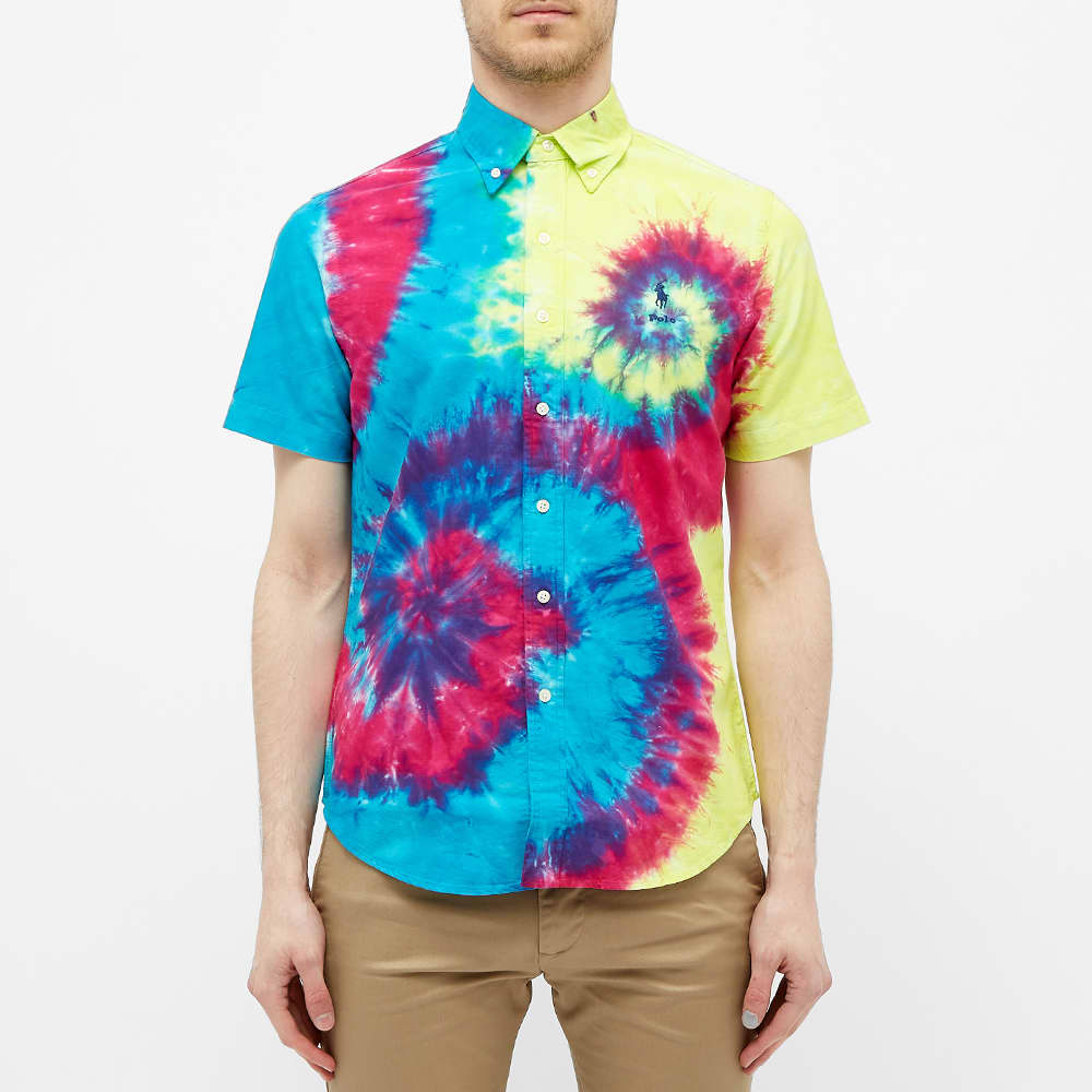 Polo Ralph Lauren Short Sleeve Button Down Tie Dye Shirt Multi | END. (US)