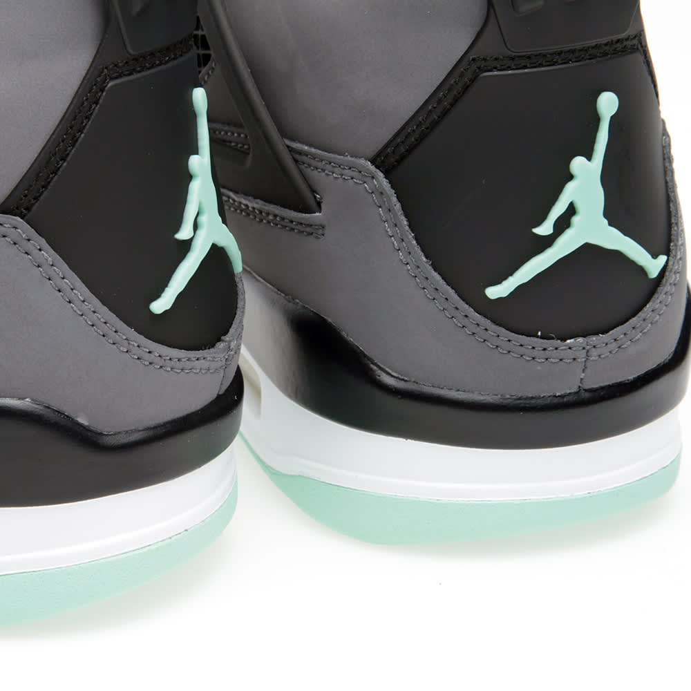 Nike Air Jordan IV Retro 'Green Glow' Dark Grey & Green Glow END. Nike Air Jordan IV Retro 'Green Glow' Dark Grey & Green Glow END.