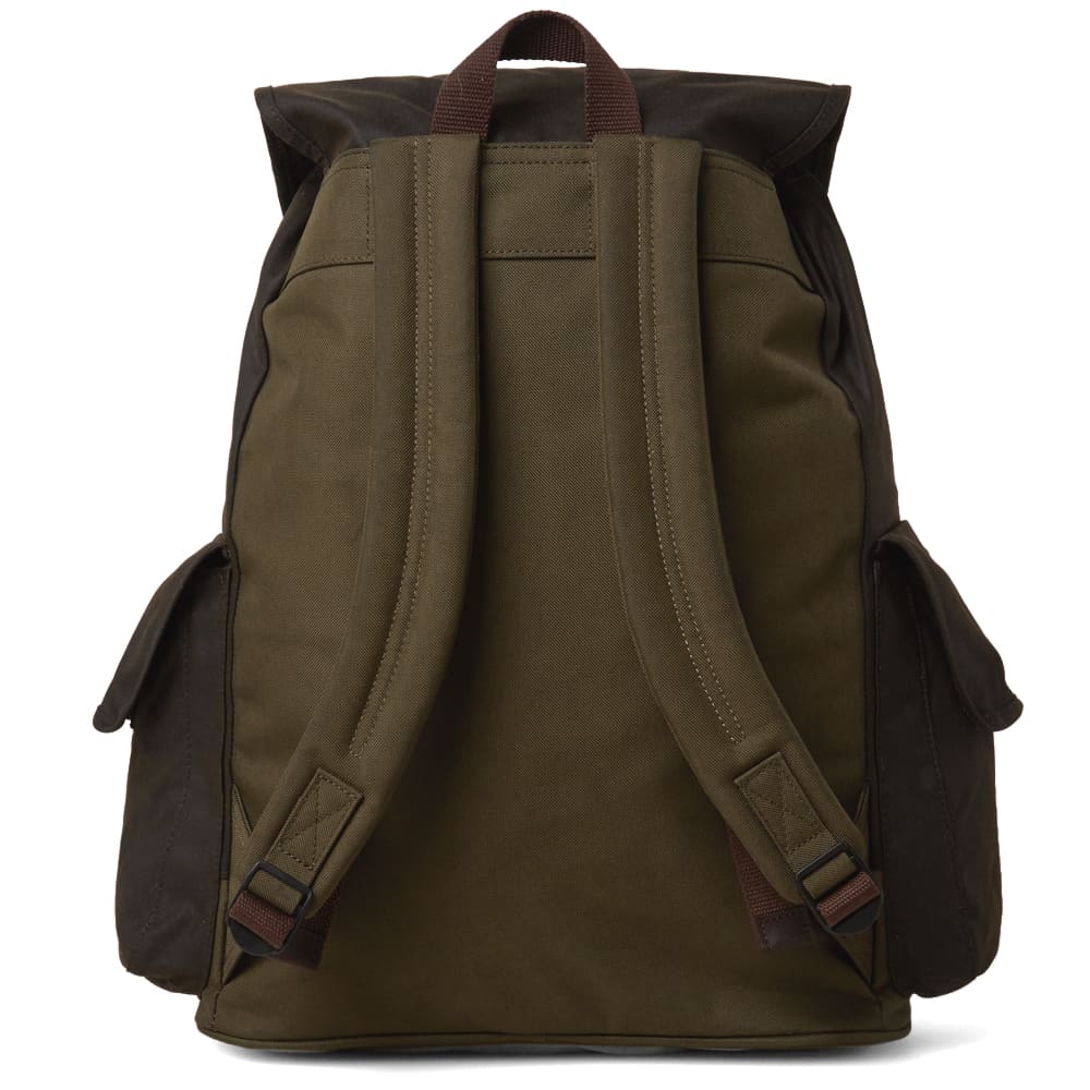 Barbour Large Wax Backpack Olive END. (US)