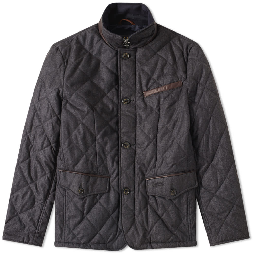 Barbour x Land Rover Filey Quilt Jacket Charcoal END. (CN)