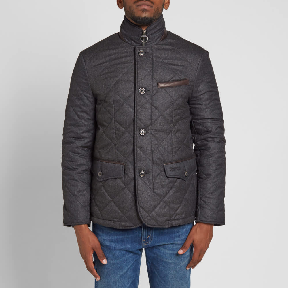 Barbour x Land Rover Filey Quilt Jacket Charcoal END. (Europe)