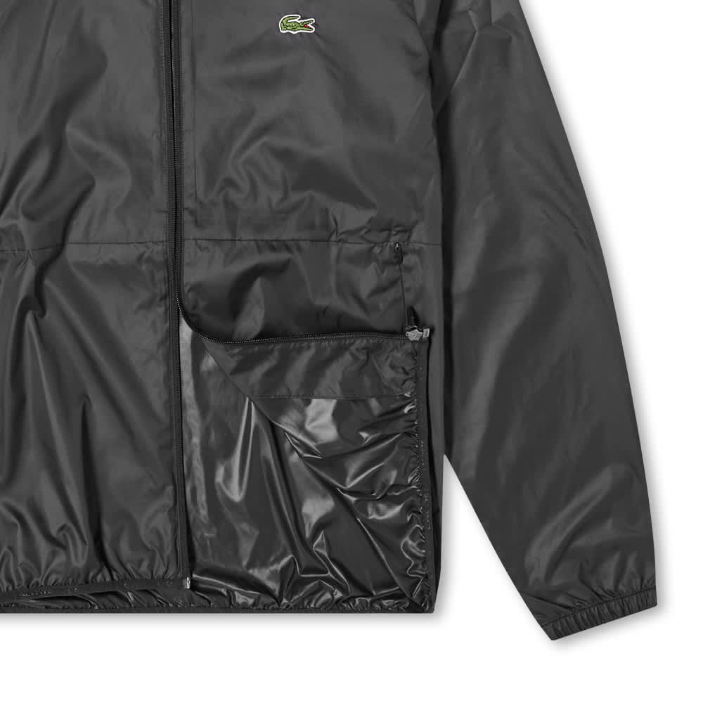 lacoste windbreaker black