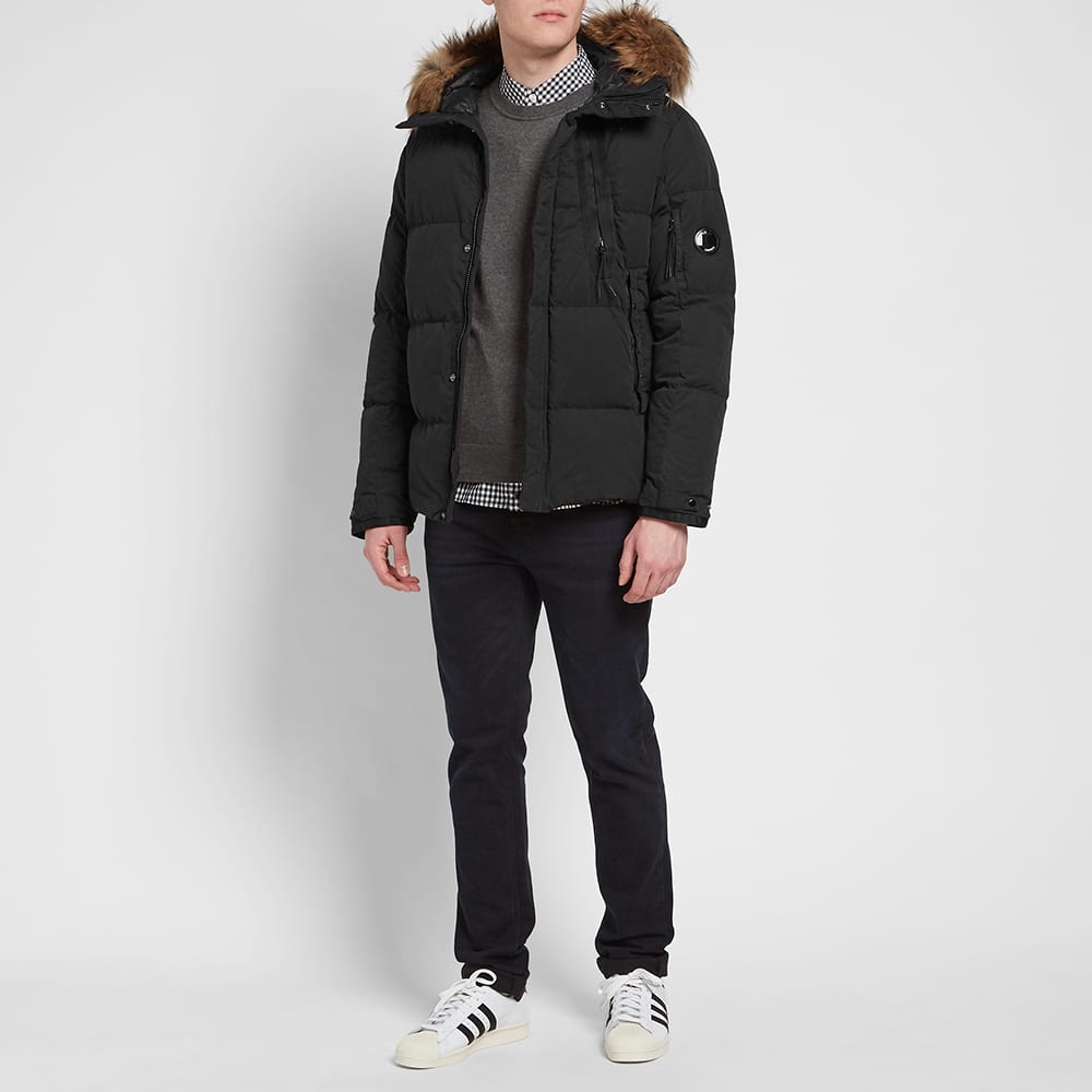 cp company fur trim parka