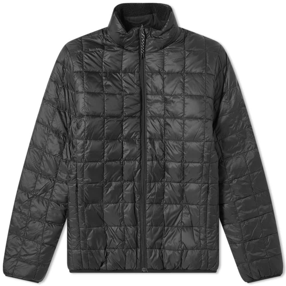 Taion Reversible Fleece Down Jacket Black & Black | END.