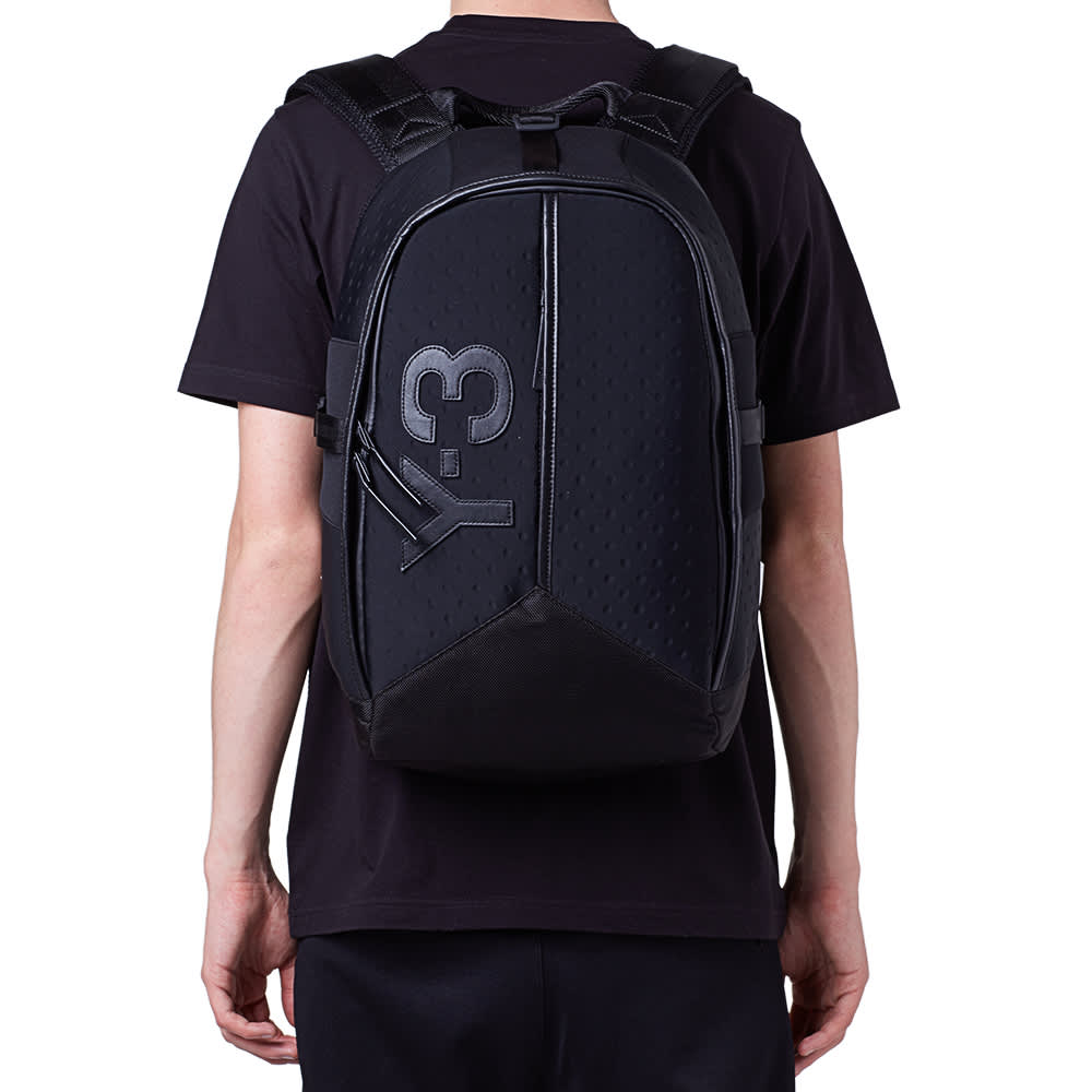 Y3 Textured Neoprene Backpack Black END.